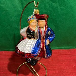 Handmade glass blown ornament